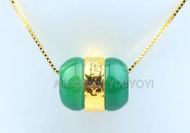 天然石,象眼細工の丸いイヤリング,ラッキーペンダント,ロープネックレス,上質なジュエリー証明書,18k