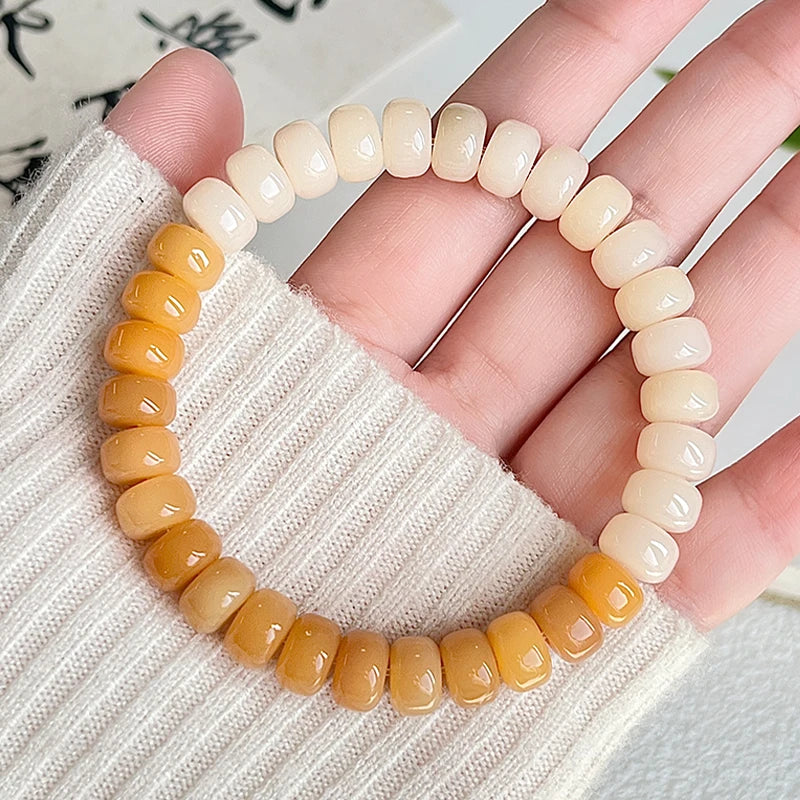 滑らかな仏教徒のルートブレスレット,ピンクと紫の色,柔らかなコード