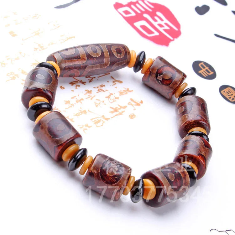 Sky-eyes dziビーズブレスレット、3インチ、tibety an、tibetan