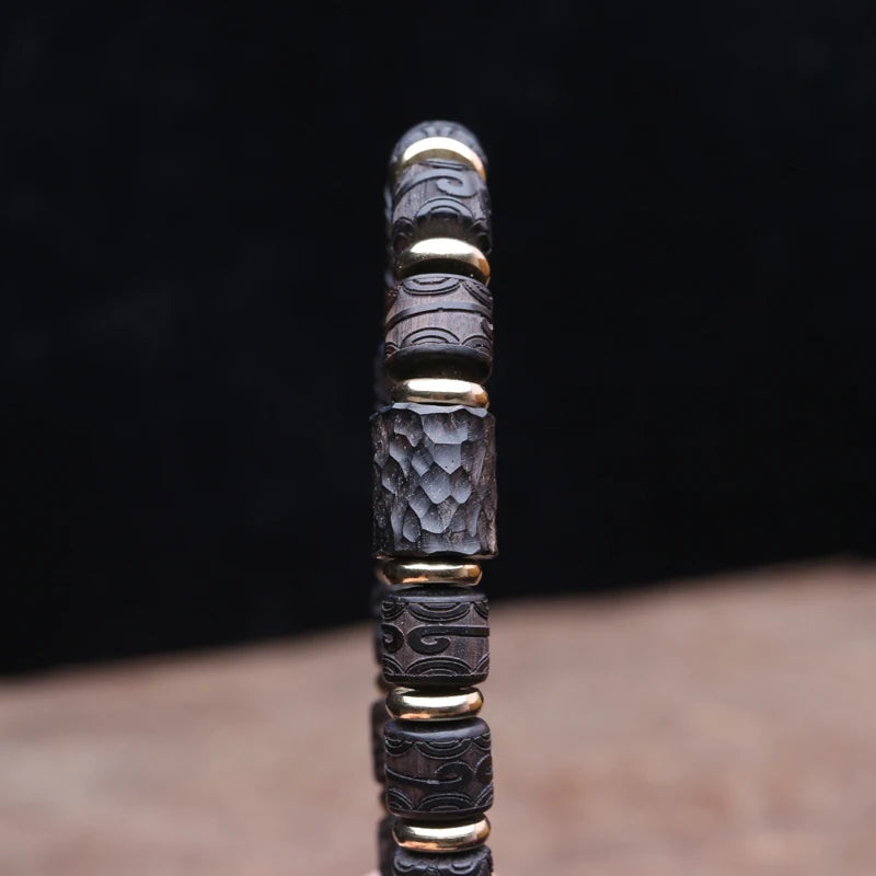 エボニーブレスレット,8mm x 8mm,バレンタインデーギフト,プロミス,ジュエリー