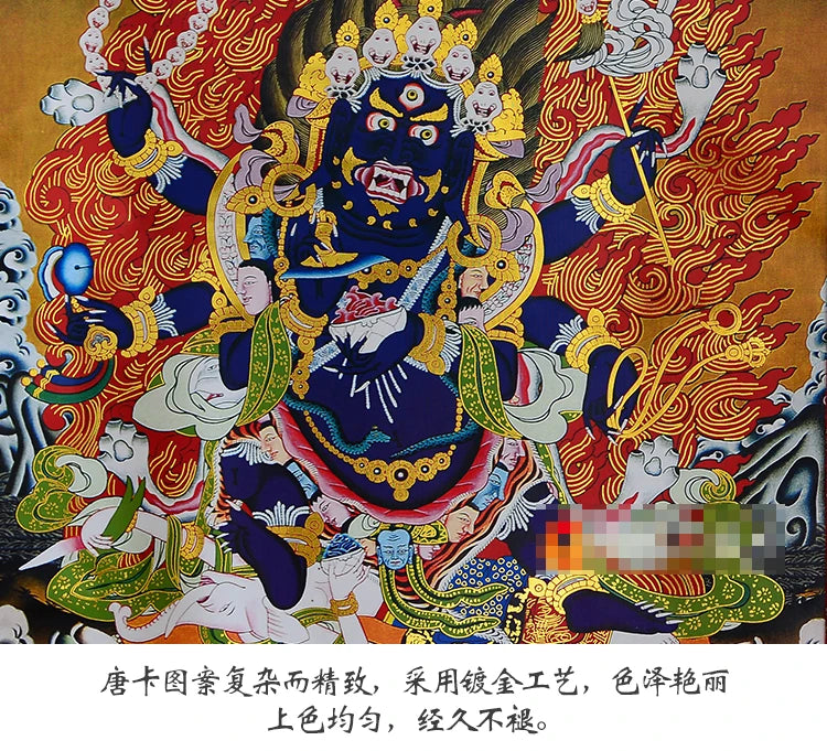 6つの腕を持つ仏教の祈りのお守り,ホームテンプル,効果的な祈りのお守り,マハカラ,タンガ,サンカの絵画,卸売