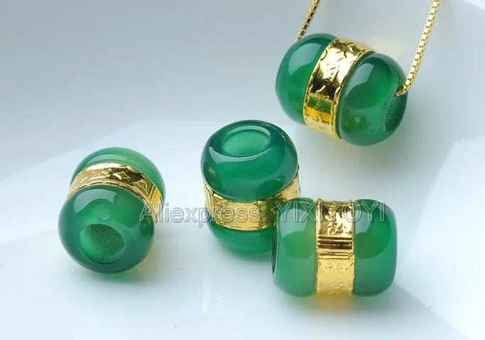 天然石,象眼細工の丸いイヤリング,ラッキーペンダント,ロープネックレス,上質なジュエリー証明書,18k