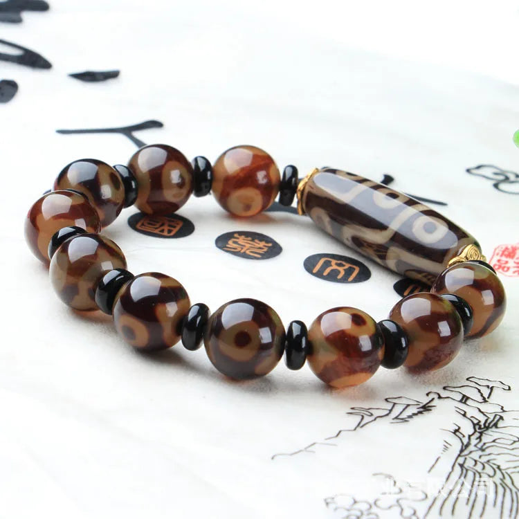Sky-eyes dziビーズブレスレット、3インチ、tibety an、tibetan
