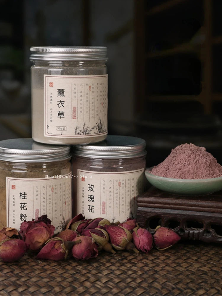 天然植物粉,バラ,ジャスミン,ラベンダー,手作りのスレッド,トレイ,タワー,シール,電子香油,原材料,50g