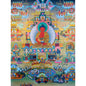 仏教のイメージ,壁の芸術の絵画,thangka parinirvana,amitabha buddha paradise,5つの素晴らしい仏